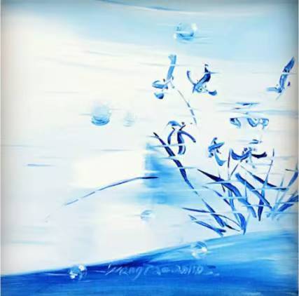 汪韬绘画作品《兰草系列 02》